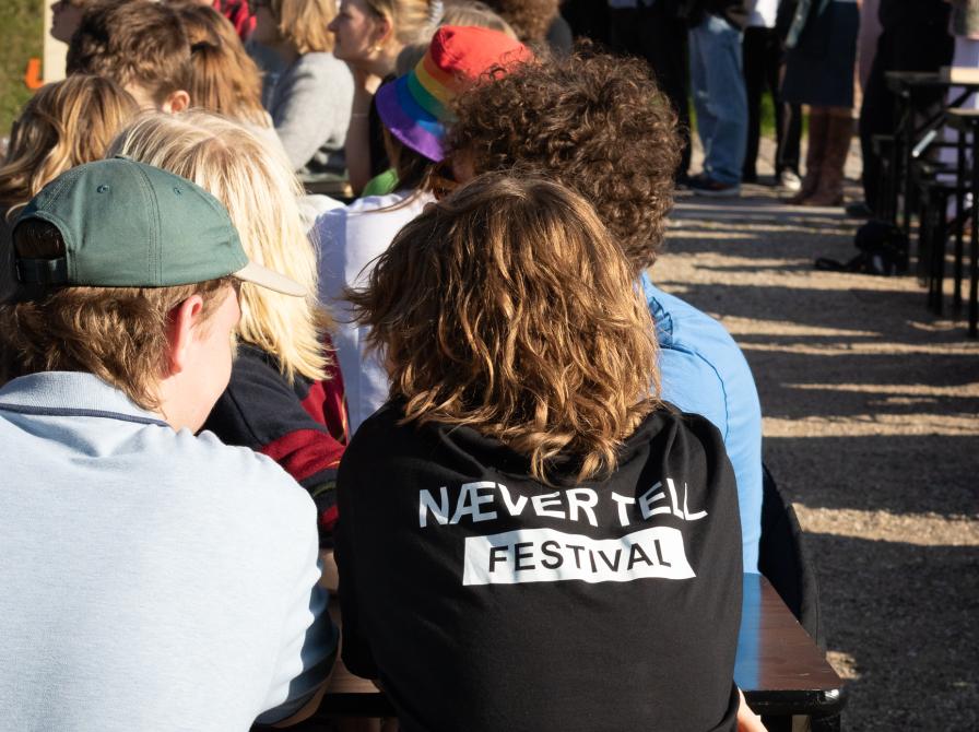 Stemningsbillede fra Næver Tell Festival 2024. Fotokreditering: Petersen, Næstved Bibliotek og Borgerservice.